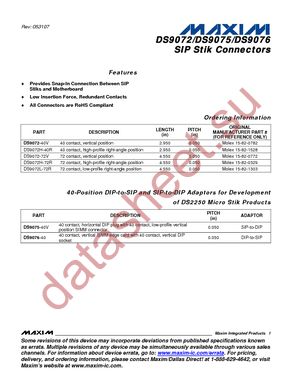DS9075-40V/NO-BRAND datasheet  